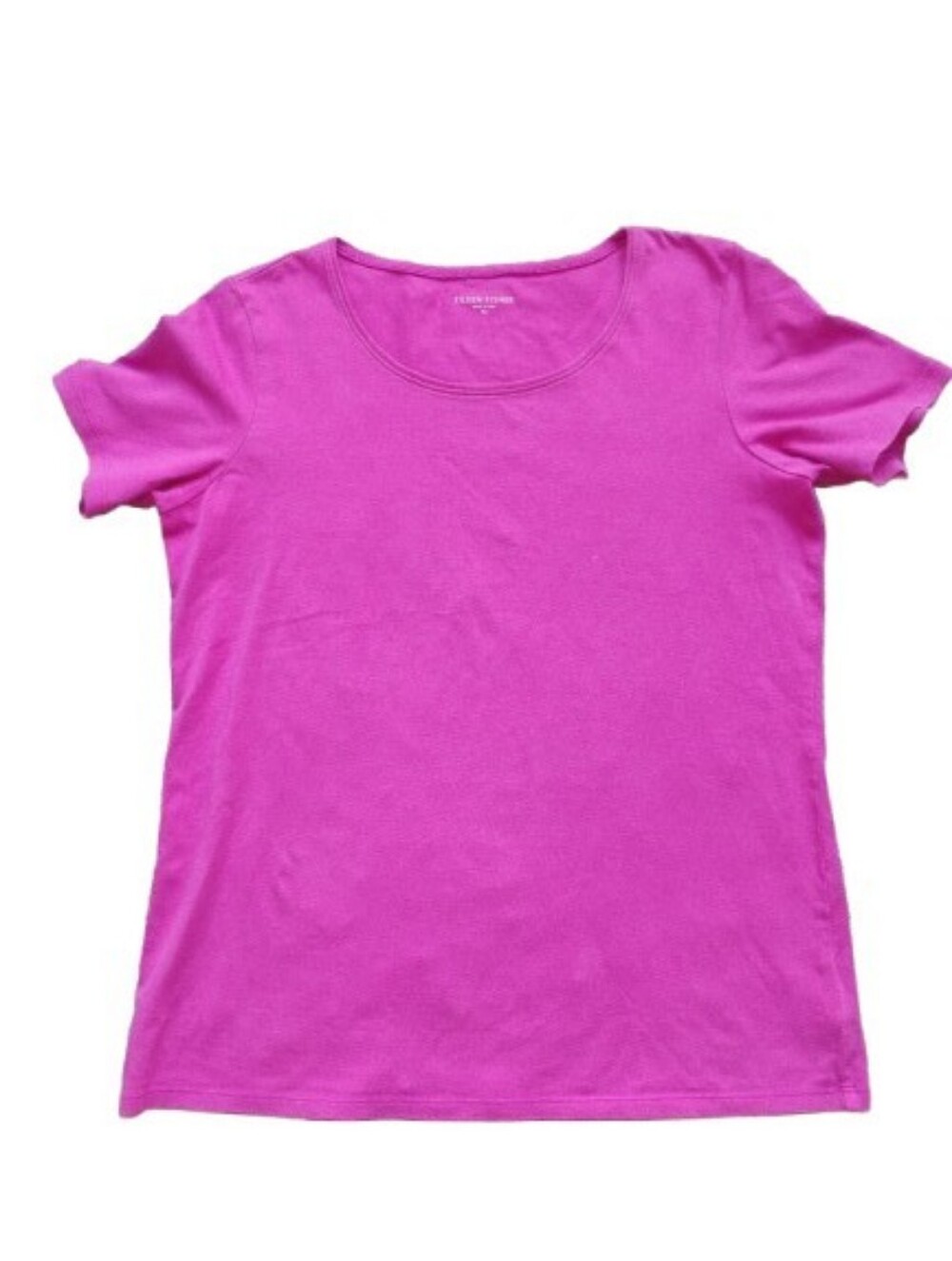 Eileen Fisher Fuchsia Organic Cotton Tee XS Oversized  Like New